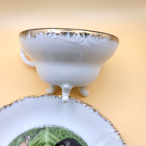 Vintage Fairway Japan Wonderful Wisconsin Souvenir Tea Cup & Saucer Set jj3657 - Picture 8 of 9